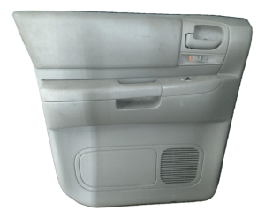 2000-2004 Dodge Dakota Gray Door Interior Trim Panel with Power Windows and Locks - Rear, Left (Driver) (Used OEM)