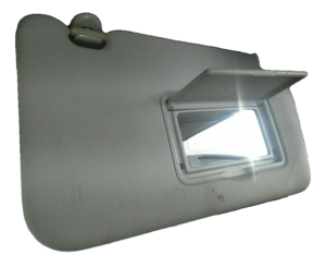 2011-2013 Nissan Juke Gray Sun Visor without Light - Right (Passenger) (Used OEM)