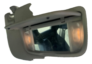 2015-2017 Lincoln MKZ Tan Sun Visor with Illuminated Mirror - Right (Passenger) (Used OEM)