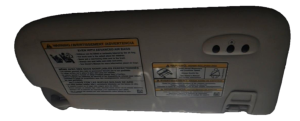 2013-2019 Ford Escape Tan Sun Visor with Garage Door Opener and Illuminated Mirror - Left (Driver) (Used OEM)