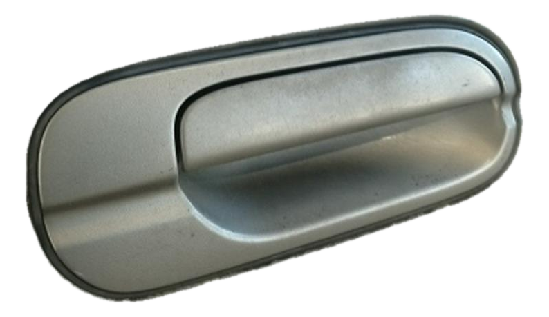 2000-2003 Nissan Sentra Silver Exterior Door Handle - Rear, Right (Passenger) (Used OEM)
