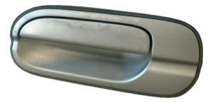2000-2003 Nissan Sentra Silver Exterior Door Handle - Rear, Left (Driver) (Used OEM)