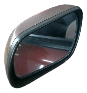 2007-2009 Mazda 3 Red Power Door/Side View Mirror - Left (Driver) (Used OEM)