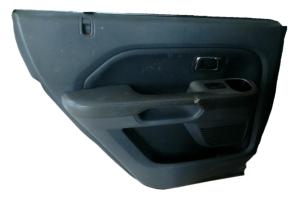 2006-2008 Honda Pilot Gray Door Interior Trim Panel with Power Windows and Locks - Rear, Left (Driver) (Used OEM)
