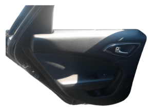 2015-2017 Chrysler 200 Black Door Interior Trim Panel - Rear, Left (Driver) (Used OEM)