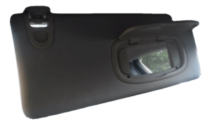 2016-2017 Chrysler 200 Gray Sun Visor without Sunroof or Illuminated Mirror - Right (Passenger) (Used OEM)