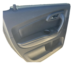 2007-2012 GMC Acadia Black Door Interior Trim Panel - Rear, Left (Driver) (Used OEM)