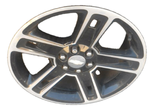 2015-2020 GMC Yukon XL 22x9 5-Spoke Polished Black Alloy Wheel (Used OEM)