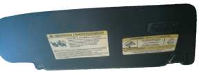 2009-2010 Ford F-150 Black Sun Visor with Garage Door Opener - Left (Driver) (Used OEM)