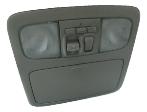 2004-2007 Toyota Highlander Tan Overhead Console Panel with Garage Door Opener (Used OEM)