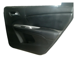  Fiat Freemont Black Door Interior Trim Panel with Power Windows and Locks - Rear, Right (Passenger) (Used OEM)