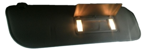 2001-2002 Ford E-150 Tan Illuminated Sun Visor - Right (Passenger) (Used OEM)
