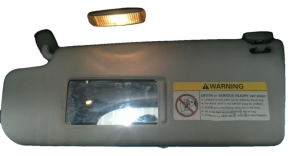 2000-2010 Volkswagen Beetle Gray Sun Visor without Garage Door Opener - Left (Driver) (Used OEM)