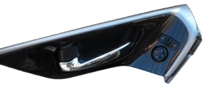 2015-2019 Nissan Murano Tan Chrome Interior Door Handle - Front, Left (Driver) (Used OEM)