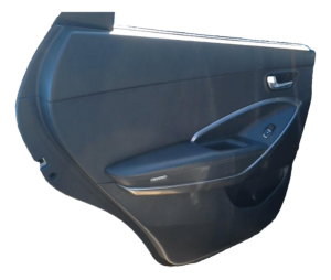 2013-2019 Hyundai Santa Fe Black Door Interior Trim Panel with Power Windows and Locks - Rear (Used OEM)