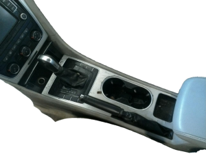 2012-2015 Volkswagen Passat Gray Floor Console Assembly with Armrest (Used OEM)