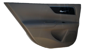 2016-2018 Nissan Altima Tan Door Interior Trim Panel with Power Windows and Locks - Rear, Left (Driver) (Used OEM)