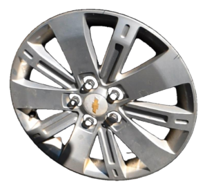 2010-2015 Chevrolet Equinox 18x7 10-Spoke Machined Silver Alloy Wheel (Used OEM)