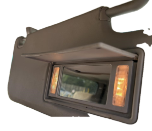 2011-2012 Ram 1500 Tan Illuminated Sun Visor - Right (Passenger) (Used OEM)