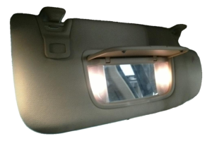 2013-2014 Lincoln MKZ Tan Illuminated Sun Visor without Sunroof - Right (Passenger) (Used OEM)