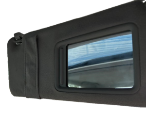 2007-2011 Toyota Camry Gray Sun Visor with Illuminated Vanity Mirror - Right (Passenger) (Used OEM)