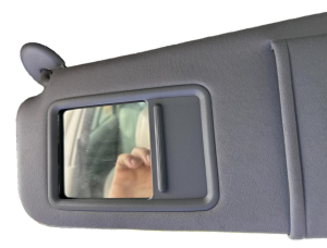 2007-2011 Toyota Camry Gray Illuminated Vanity Mirror Sun Visor - Left (Driver) (Used OEM)