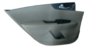 2019-2024 Kia Forte Gray Door Interior Trim Panel with Power Windows and Locks - Rear, Left (Driver) (Used OEM)