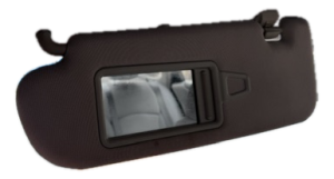 2011-2015 Hyundai Sonata Gray Sun Visor with Illuminated Vanity Mirror - Left (Driver) (Used OEM)