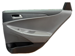 2011-2014 Hyundai Sonata Gray Door Interior Trim Panel - Rear, Right (Passenger) (Used OEM)
