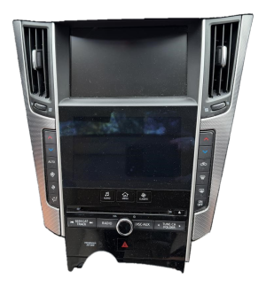 2014-2017 INFINITI Q50 Black Radio Surround Instrument Panel Bezel (Used OEM)