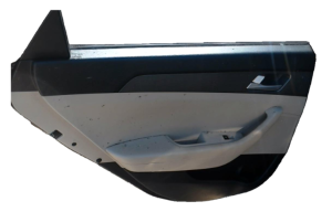 2015-2017 Hyundai Sonata Beige Door Interior Trim Panel with Sunshade - Rear, Left (Driver) (Used OEM)