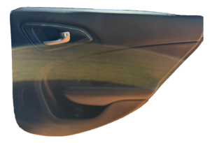 2015-2017 Chrysler 200 Black Door Interior Trim Panel with Power Windows and Locks - Rear, Right (Passenger) (Used OEM)