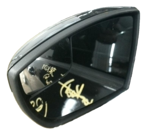 2012-2014 Ford Focus Black Power Door/Side View Mirror with Signal Lamp - Left (Driver) (Used OEM)