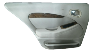 2003-2008 Jaguar S-Type Tan Door Interior Trim Panel with Power Windows and Locks - Rear, Left (Driver) (Used OEM)
