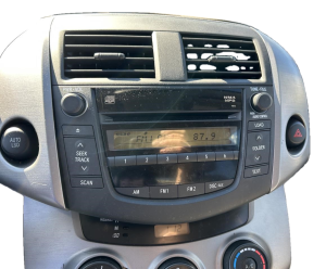 2006-2012 Toyota RAV4 Gray Upper Radio Section Instrument Panel Bezel (Used OEM)