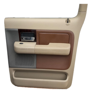 2006-2008 Lincoln Mark LT Tan Door Interior Trim Panel - Rear, Right (Passenger) (Used OEM)