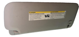 2007-2010 GMC Sierra Gray Sun Visor without Lighted Vanity Mirror - Left (Driver) (Used OEM)