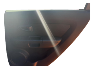 2010-2013 Kia Soul Black Door Interior Trim Panel - Rear, Right (Passenger) (Used OEM)