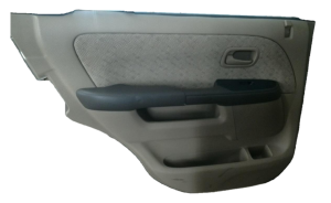 2002-2006 Honda CR-V Tan Door Interior Trim Panel with Power Windows and Locks - Rear, Left (Driver) (Used OEM)