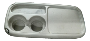 2002-2006 Honda CR-V Silver Folding Floor Console Panel (Used OEM)