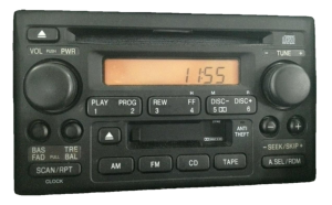 2005-2006 Honda CR-V AM-FM-Cassette-CD Radio Receiver (Used OEM)