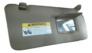 2005-2006 Honda CR-V Tan Sun Visor without Mirror Light - Right (Passenger) (Used OEM)
