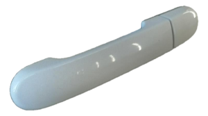 2007-2012 Nissan Versa White Exterior Door Handle - Rear, Left (Driver) (Used OEM)