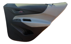 2018-2024 GMC Terrain Gray Door Interior Trim Panel with Power Windows and Locks - Rear, Right (Passenger) (Used OEM)
