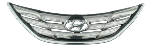 2011-2013 Hyundai Sonata Chrome 3-Bar Dark Chrome Grille (Used OEM)