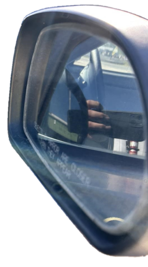 2001-2006 Hyundai Elantra Blue Power Door/Side View Mirror - Right (Passenger) (Used OEM)