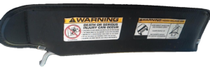 2003-2006 Jeep Wrangler Black Sun Visor - Left (Driver) (Used OEM)
