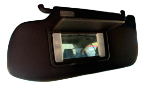 2013-2019 Ford Police Interceptor Sedan Black Illuminated Sun Visor without Garage Door Opener - Left (Driver) (Used OEM)
