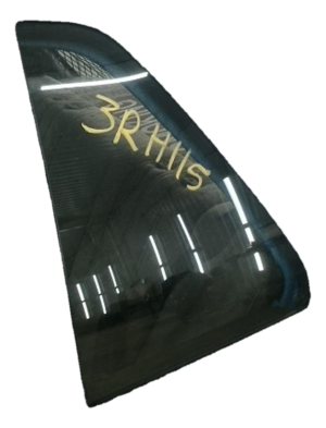 1988-1991 Honda Civic Door Glass - Rear, Left (Driver) (Used OEM)