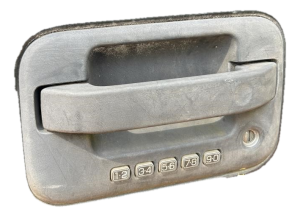 2009-2014 Ford F-150 Black Exterior Door Handle with Keyless Entry - Front, Left (Driver) (Used OEM)